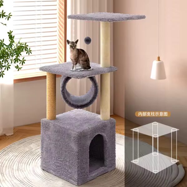 Cat Tree Apartment With Scratching Sisal